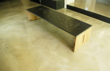 Table basse beton et bois COALITION©BRUTDESIGN2016