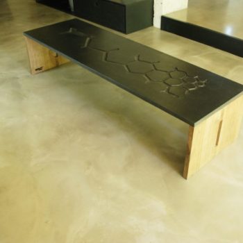 Table basse beton et bois COALITION©BRUTDESIGN2016