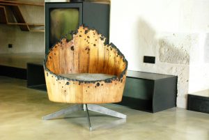 Upcycled wine barrel armchair SPOOTNIK#2 ©BRUTDESIGN2016