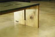 Large coffee table concrete and wood COALITION ©BRUTDESIGN2016