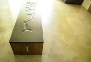 Large coffee table concrete and wood COALITION ©BRUTDESIGN2016