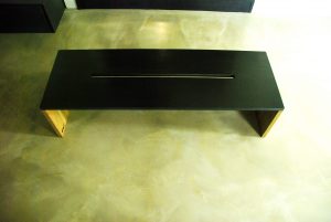 Black Concrete coffee table DARK SQUARE