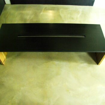 Black Concrete coffee table DARK SQUARE